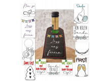 2€ ZUSATZTÜRCHEN 3. Dezember - Stickserie - 12 ITH Flaschenanhänger Vol. 3